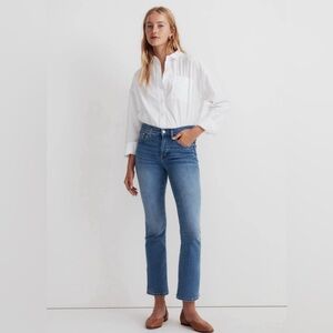 Madewell Mid Rise Kick Out Crop Jeans Womens 26 Petite